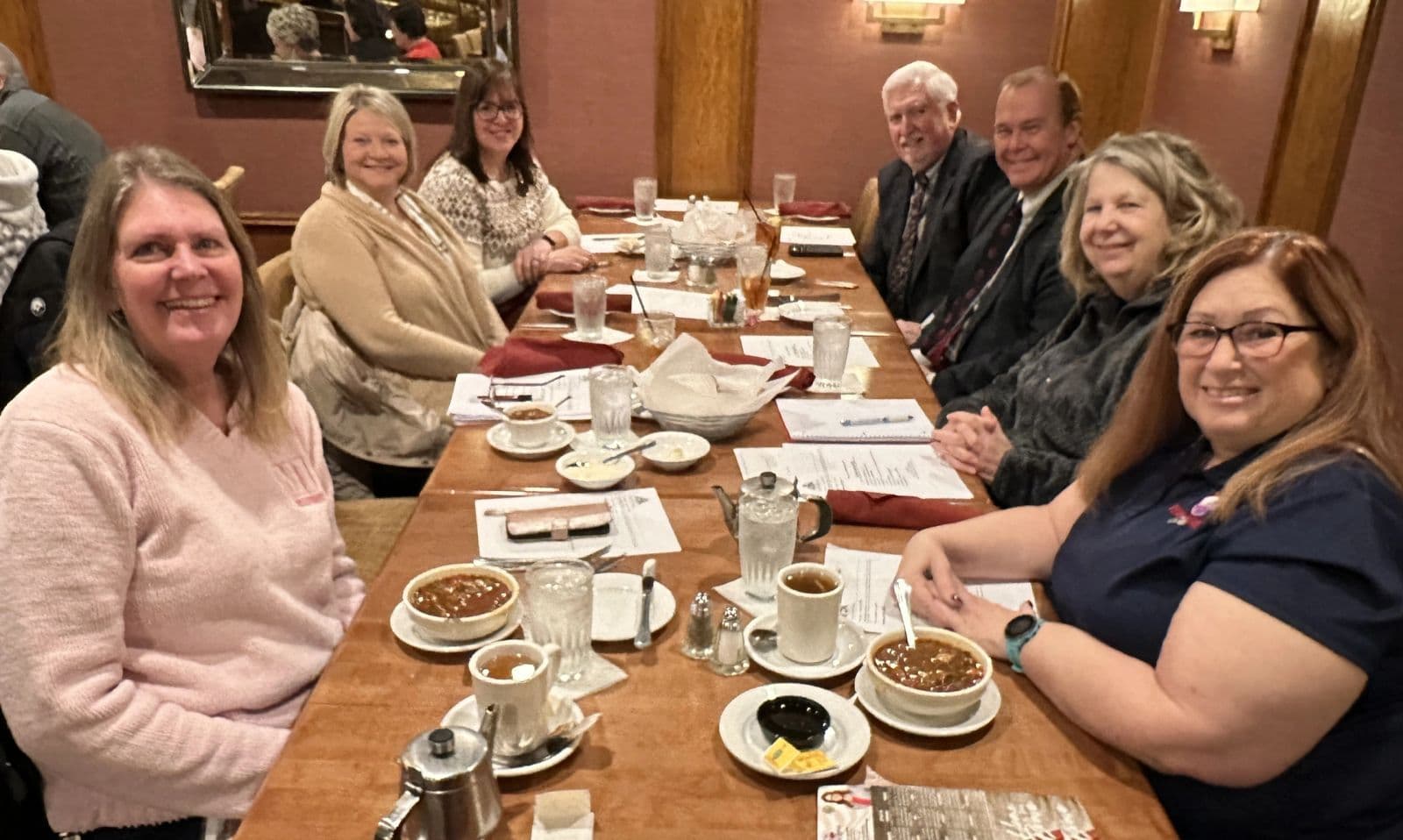 Trenton Business Association members gathering in the community